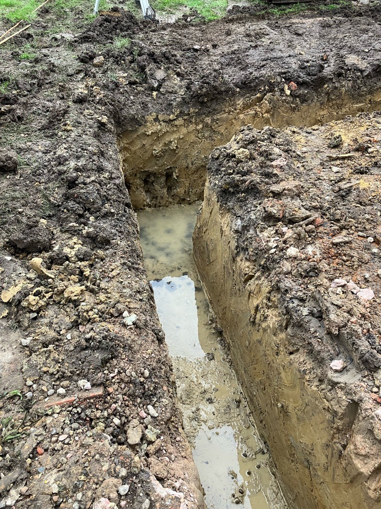 Weathered Glacial Clay Till with Organic Topsoil Overlay